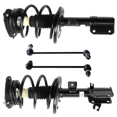4 Pieces For 2007-2012 Nissan Altima Front Complete Struts & Sway Bars End Links-image