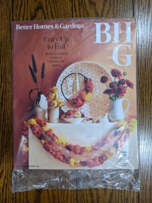 Better Homes & Gardens BHG magazine October 2023 Oct sealed Cozy up to Fall-image