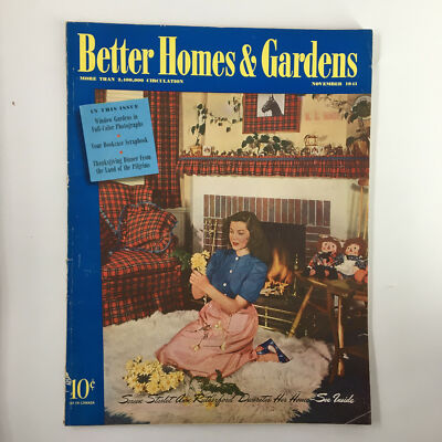 VTG Better Homes & Gardens Magazine November 1941 From The Land of Pilgrims-image