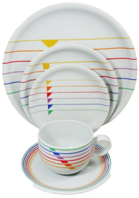 SEXTET by Block 5 Piece Place Setting NEW NEVER USED made Portugal JACK PRINCE-image