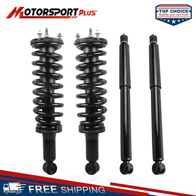 4PCS Front & Rear Complete Struts Shock Absorbers For 2001-2007 Toyota Sequoia-image