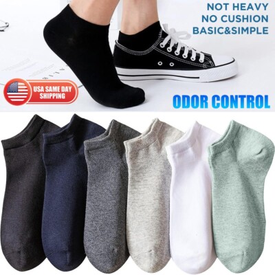Lot 12 Pair Men Women Low Ankle Quarter Crew Sock Sport Casual Cotton Anti Odor-image