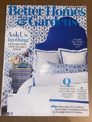 Ask Us Anything Better Homes & Gardens January 2021 108 PAGES FREESHIP-image