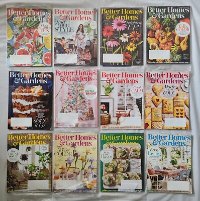 Better Homes & Gardens Magazine 2018-2019 12 issues,  some NEW IN PACKAGE-image