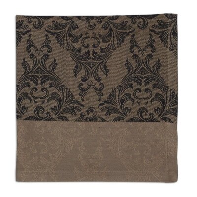 Cotton Jacquard Table Napkin Fleur De Lis Damask 20x20 from Design Imports NEW-image