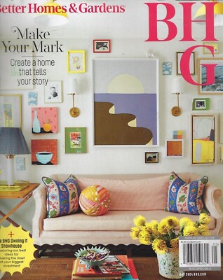 Better Homes & Garden Magazine May 2024  Make your Mark Owning It free shipping-image