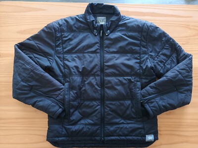 PERFECT RARE Vintage Men SPIEWAK JACKET Nylon Quilted Puffer Primaloft Black Med-image
