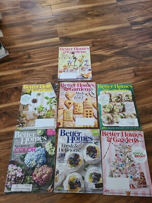 Lot Of 7 Better Homes And Gardens Magazine's 2016, 2018, And 2019-image