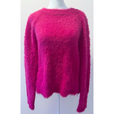 Lou & Grey Fuzzy Pink Sweater Valentine's Cozy Fluffy Soft Size S-image