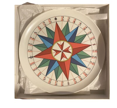 Design Imports/Melamine 12” Platter/ Compass/Made In Italy/1992 MMA-image