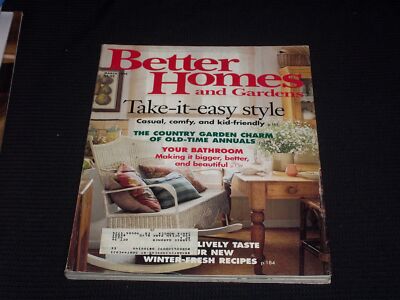 1996 MARCH BETTER HOMES & GARDENS MAGAZINE - TAKE IT EASY STYLE COVER - E 313-image