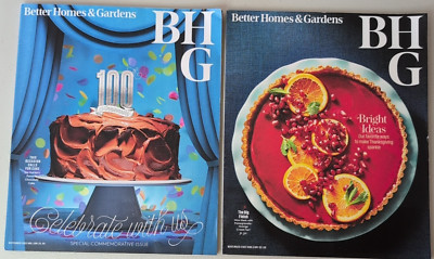 Better Homes & Gardens Magazine Lot of 2 Issues 2022 Sept Nov Food Decor Family-image