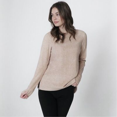 Clomate Right By Cuddl Duds Long Sleeve Warm Top Soft Cozy Tan Size XL-image