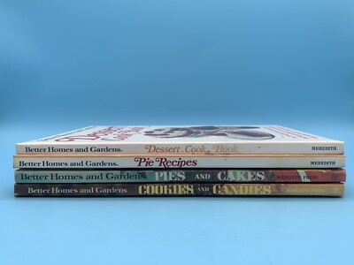 LOT OF 4 Better Homes & Gardens Cook Books Dessert Pies Cookies Cakes-image