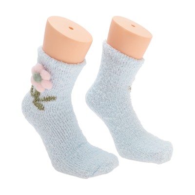 1 Pair Women's Comfortable Floral Sleep Cozy Socks-image