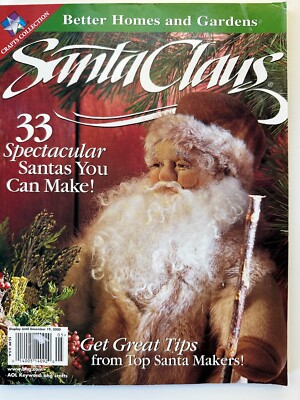 Santa Claus Magazine Better Homes and Garden 33 Santas to  Make - Dec 2000-image