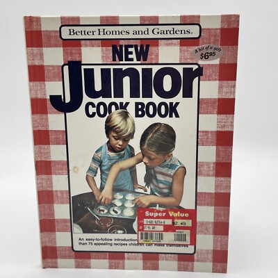Vintage Better Homes and Gardens New Junior Cook Book 1979 Cookbook Recipes Bake-image