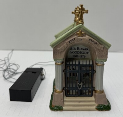 Spooky Town Collection, Lemax, Tomb Of Sir Edgar Goodbody House #24766A-image