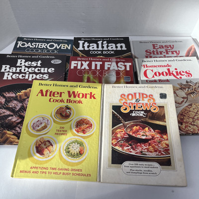 1980's Better Homes & Gardens Cookbooks Lot Of 8-image