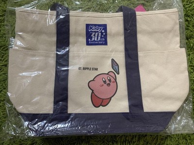 Kirby 30th Anniversary Zipper Tote Bag - Cute Design, Large Size-image