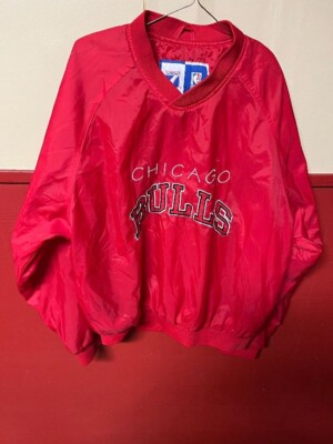 Vintage Chicago Bulls Pullover Windbreaker Jacket  Size Large Logo 7-image