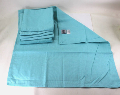 Design Imports Aqua / Turquoise Napkins 100 % Cotton 20 X 20 - Set of 6-image
