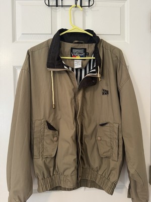 Vintage Hartwell Viasport Jacket Men’s Medium Beige Windbreaker JCB Logo-image