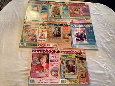 Lot 8 SCRAPBOOKS etc. Magazines Better Homes Gardens Creative Collections 2009-image