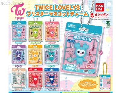 TWICE LOVELYS Blister Mascot Charm Figure Capsule Toy JAPAN limited BANDAI-image