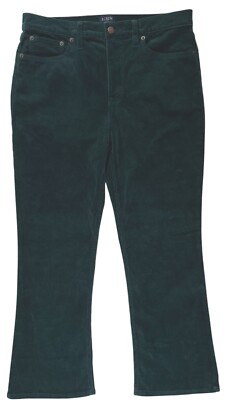 J Crew HighRise Crop Flare Corduroy Pants Womens 29 Academia Cozy Comfort Trendy-image