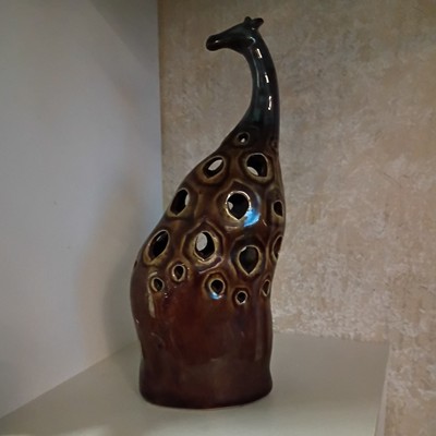 Pier 1 Ceramic Cutout Design Giraffe -image