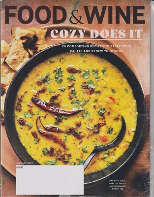 Food & Wine January 2021 Cozy Does It - 28 Comforting Recipes (Magazine:  Wine, -image