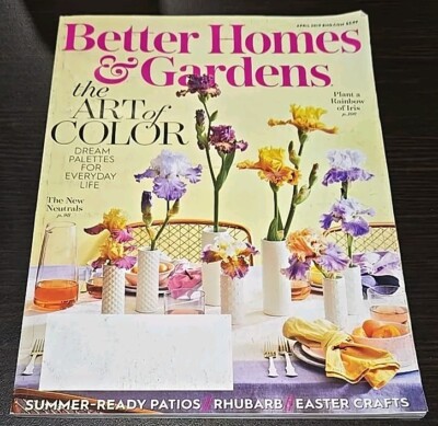 Better Homes & Gardens Magazine April 2019 The Art Of Color-image