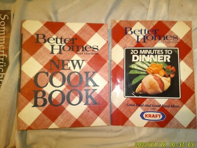 2 VINTYAGE BETTER HOMES GARDENS COOKBOOS SOFTBACK BINDER-image