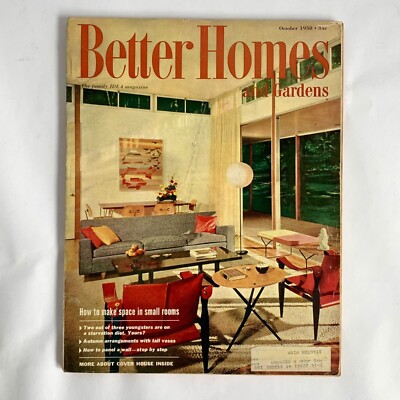 Better Homes & Gardens October 1958 Magazine-image