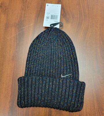 New Nike Sportswear 'Black Sparkle' Women's Soft & Cozy Comfort Beanie-image