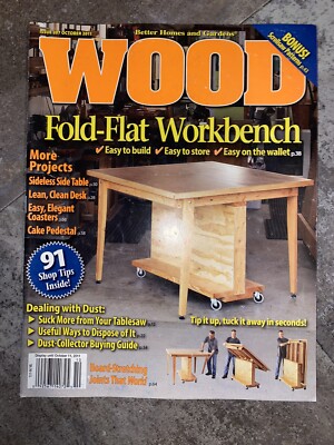 Better Homes Garden WOOD Magazine Working 207 October 2011 Fold Flat Workbench-image