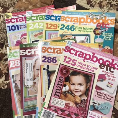 (9) Scrapbooks Magazines Better Homes Gardens Creative Collections 2008 2010-11-image