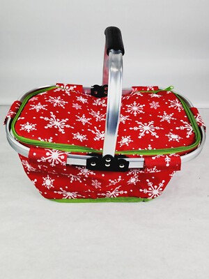 Design Imports Party Picnic Cooler Folding Soft Portable Insulated Handles New-image