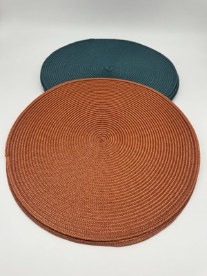 10 Pier One Woven Round Placemats Kitchen Home Dining Dinner Setting Coastal-image