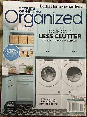 Better Homes Gardens Secrets Of Getting Organized Magazine Spring 2024-image
