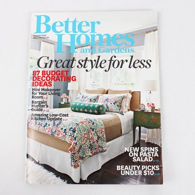 Better Homes & Gardens August 2013 Featuring Great Style For Less-image