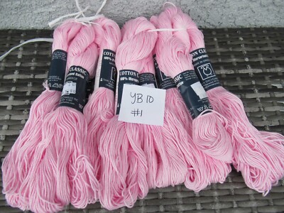 Tahki Imports Cotton Classic 100% Mercerized Yarn Made in Greece Pink 3443 423 -image