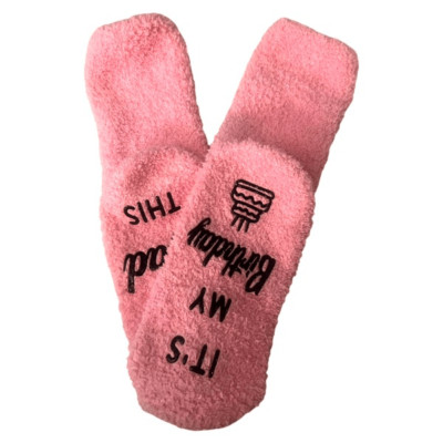 Soft Fleece Lined Cozy Birthday Socks-image