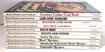 Vintage Better Homes And Gardens Hardcover Single Topic Cookbooks 1970s 10x-image