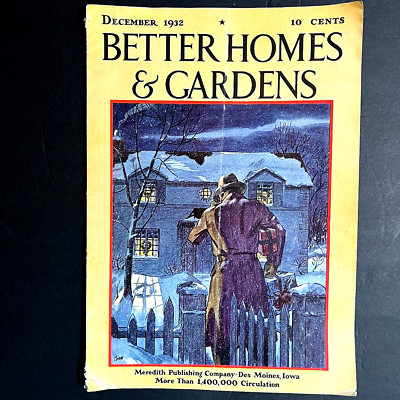 VTG Better Homes & Gardens Magazine Dec 1932 Christmas Issue 44 pgs-image