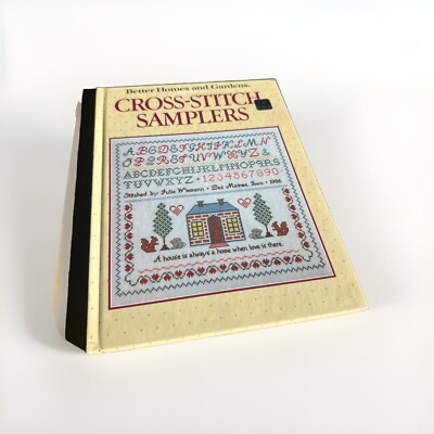 BETTER HOMES & GARDENS CROSS STITCH SAMPLER BOOK - hardcover-image