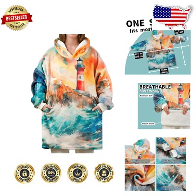 Oversized Wearable Blanket - Cozy Gift for Couples - Machine Washable Comfort-image