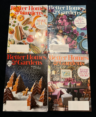 Better Homes And Gardens Magazine Lot 4 Issues Sept - Dec 2021 New-image
