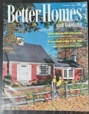 Better Homes and Garden Magazine November 1956 Home Decoration Cooking 268 pages-image